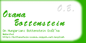 oxana bottenstein business card
